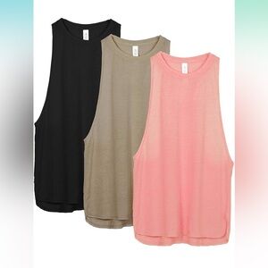 Three pack Racerback sleeveless size L